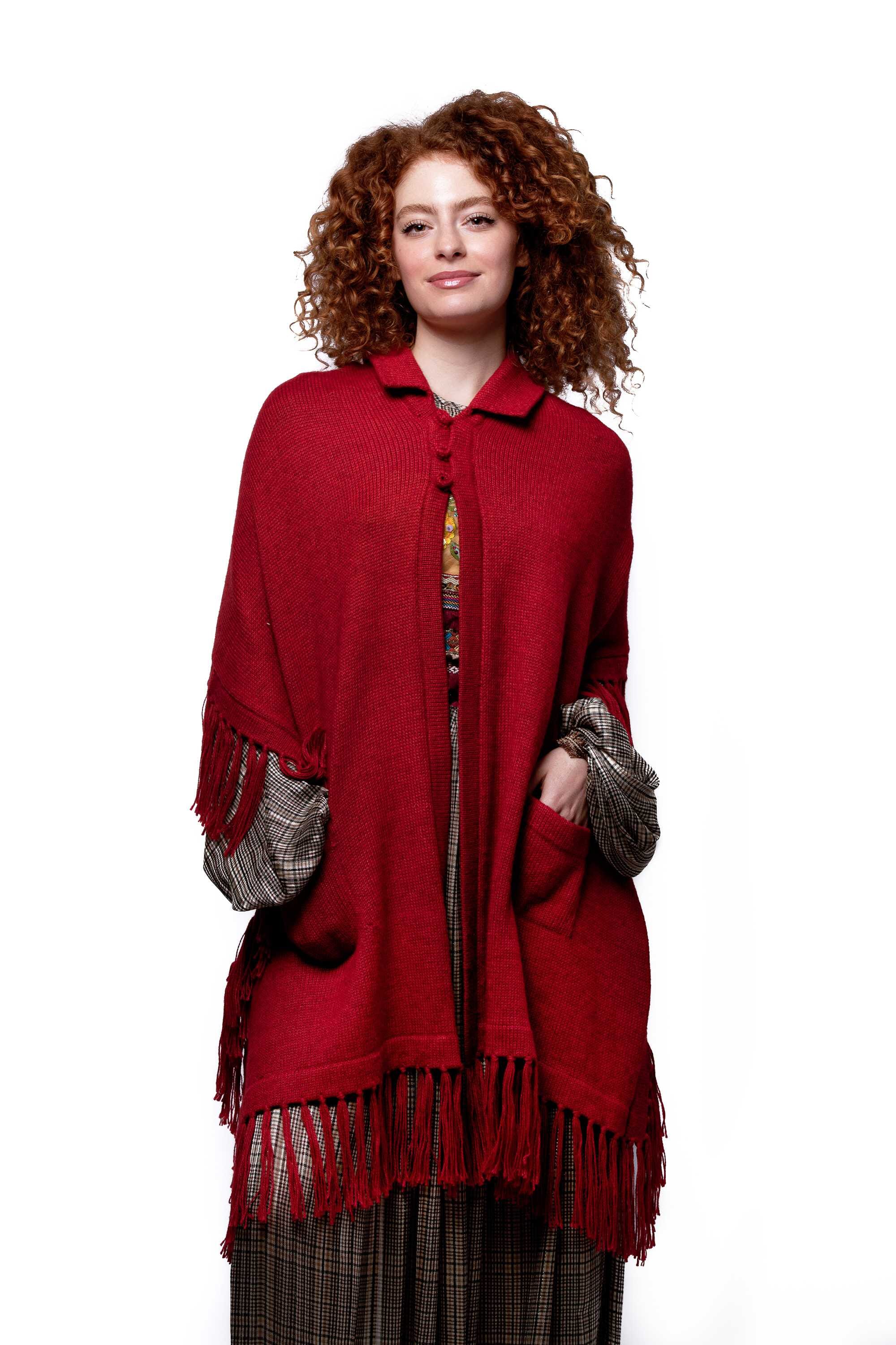 Poncho - Bufanda de alpaca