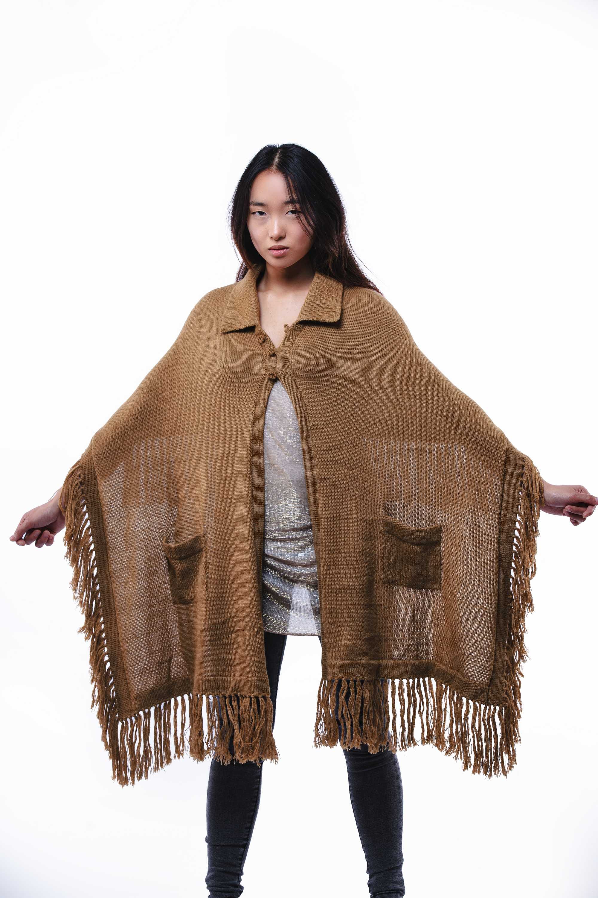 Poncho - Bufanda de alpaca