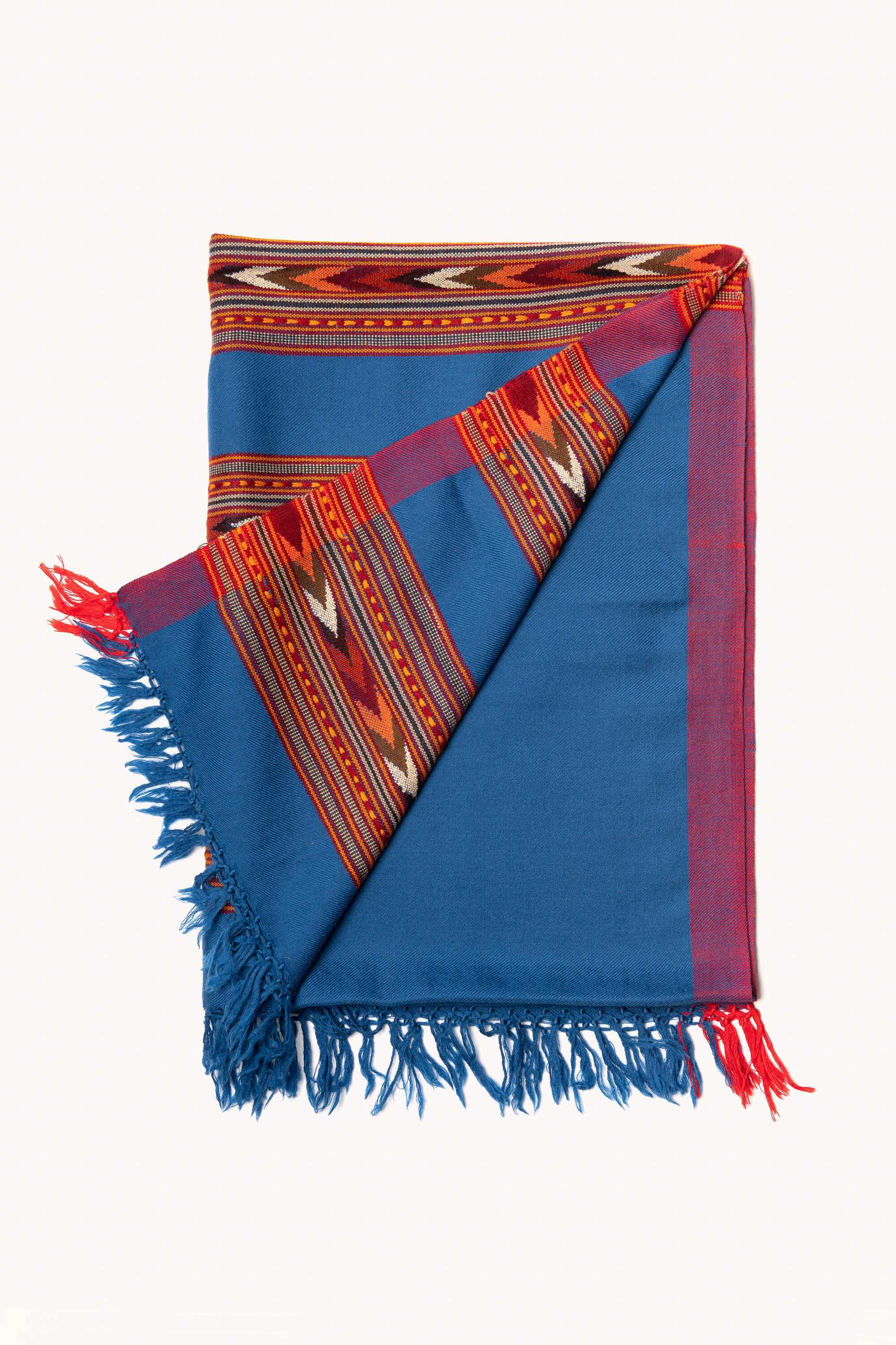 Bufanda en lana telar manual