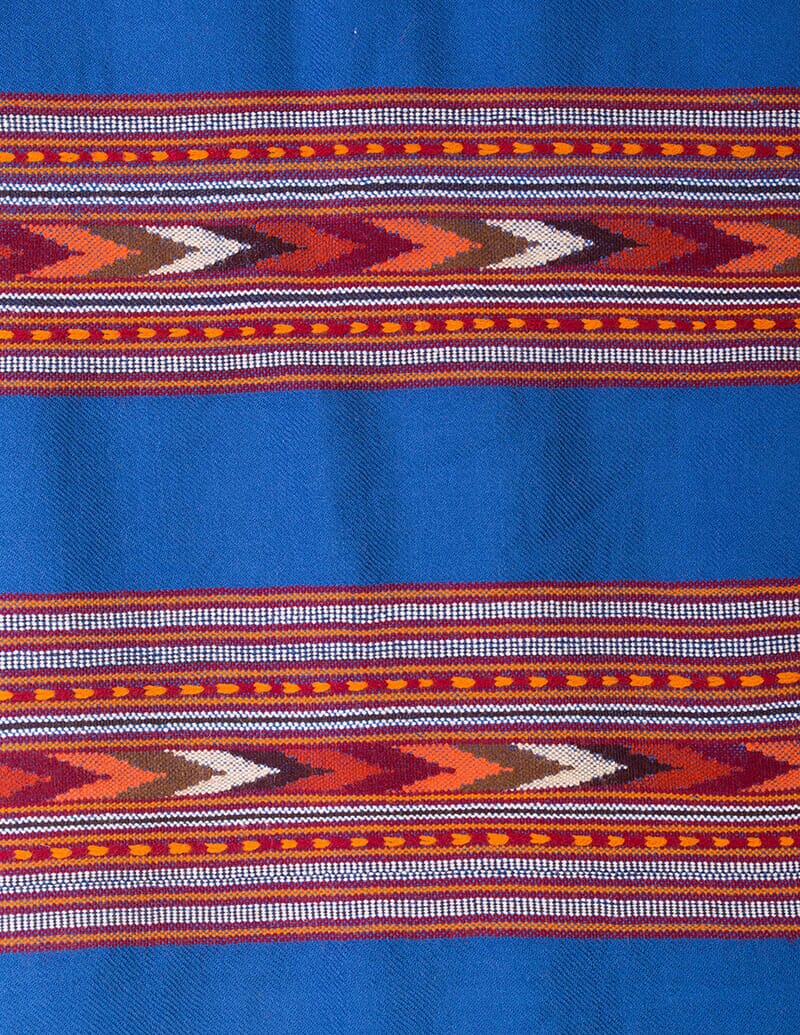 Bufanda en lana telar manual