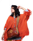 Poncho de alpaca