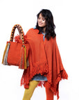 Poncho de alpaca