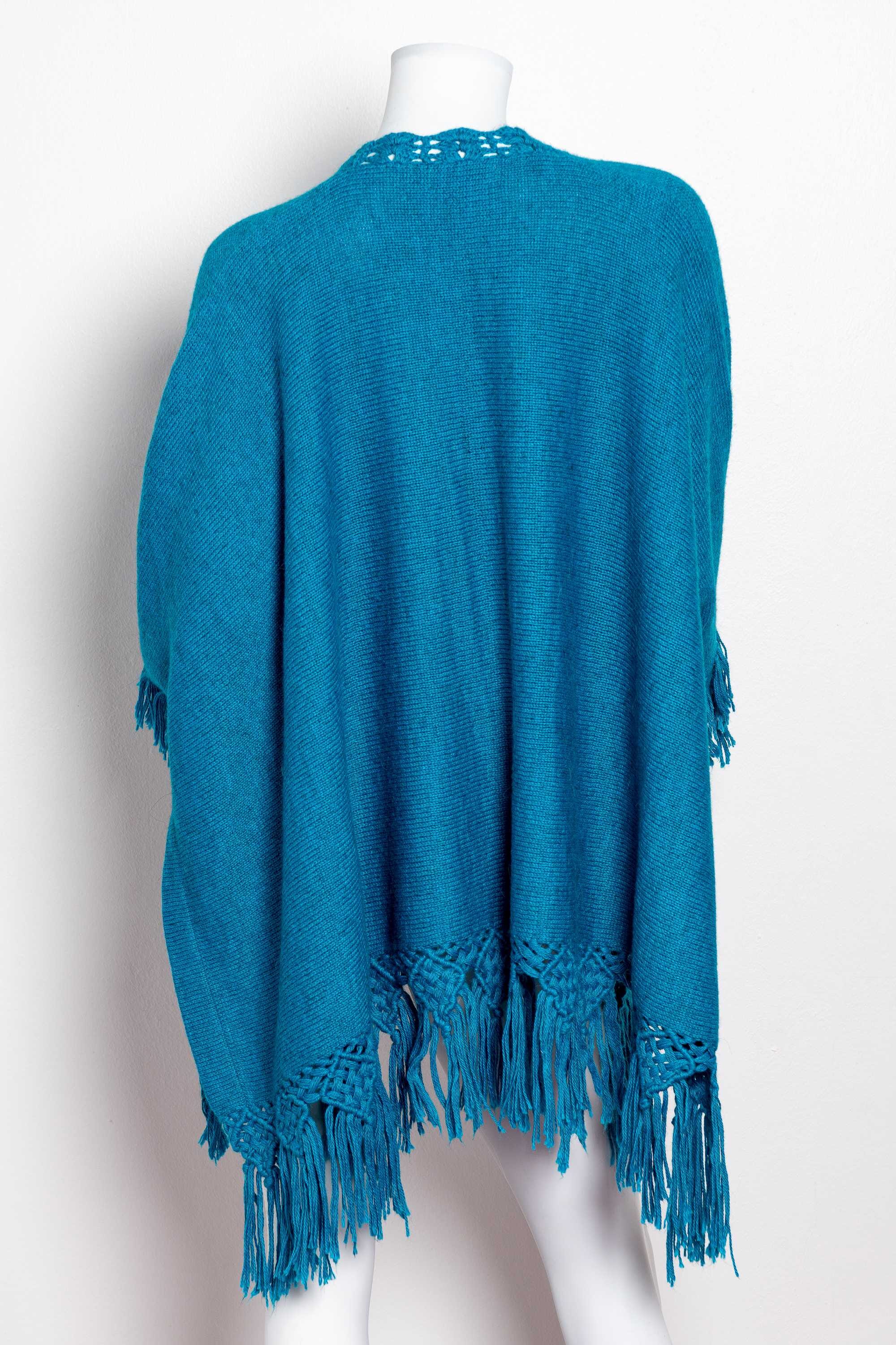 Poncho de alpaca