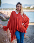 Poncho de alpaca