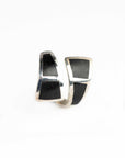 Anillo ajustable Tuareg en plata y ébano