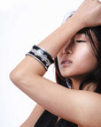 Pulsera Tuareg en plata de ley 925 con ébano