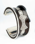 Pulsera Tuareg en plata de ley 925 con ébano