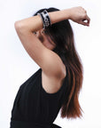 Pulsera Tuareg en plata de ley 925 con ébano
