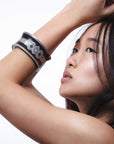 Pulsera Tuareg en plata de ley 925 con ébano