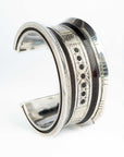 Pulsera Tuareg en plata de ley 925 con ébano