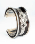 Pulsera Tuareg en plata de ley 925 con ébano