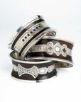 Pulsera Tuareg en plata de ley 925 con ébano