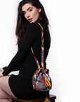 Bolso bandolera en seda