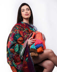 Bolso bandolera Wayuu con seis borlas