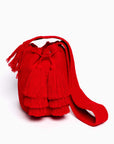 Bolso bandolera Wayuu con seis borlas