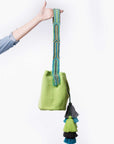 Bolso bandolera Wayuu con seis borlas
