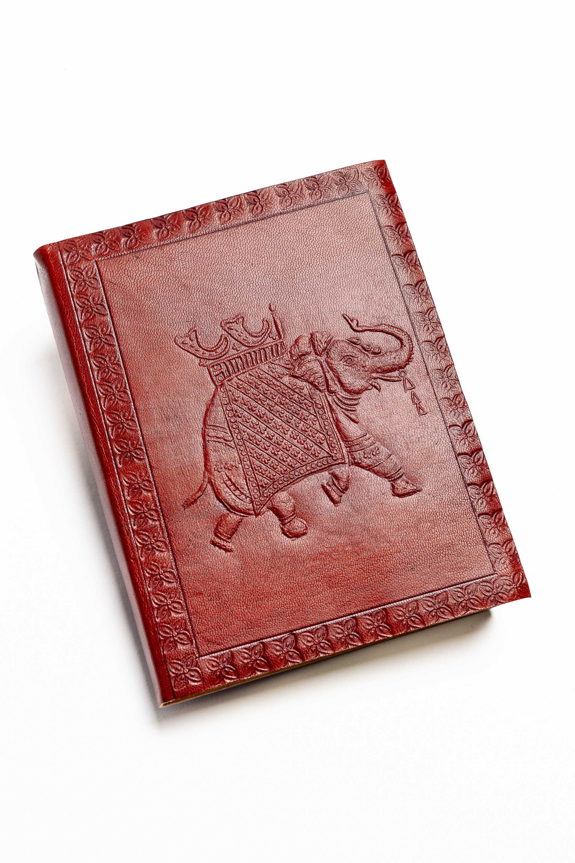 Cuaderno cuero hojas algodón reciclado