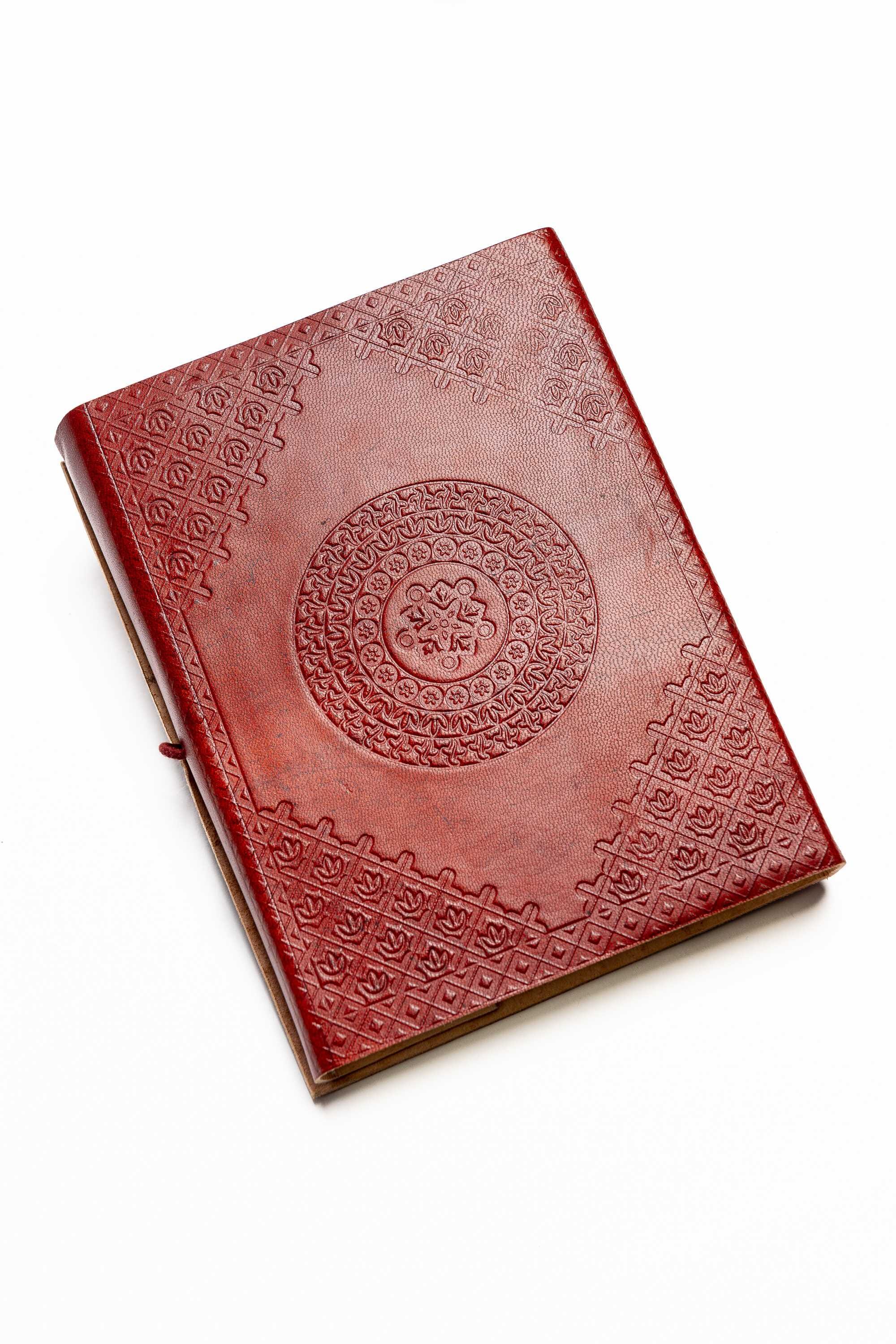 Cuaderno cuero hojas algodón reciclado