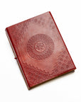 Cuaderno cuero hojas algodón reciclado