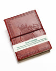 Cuaderno cuero hojas algodón reciclado