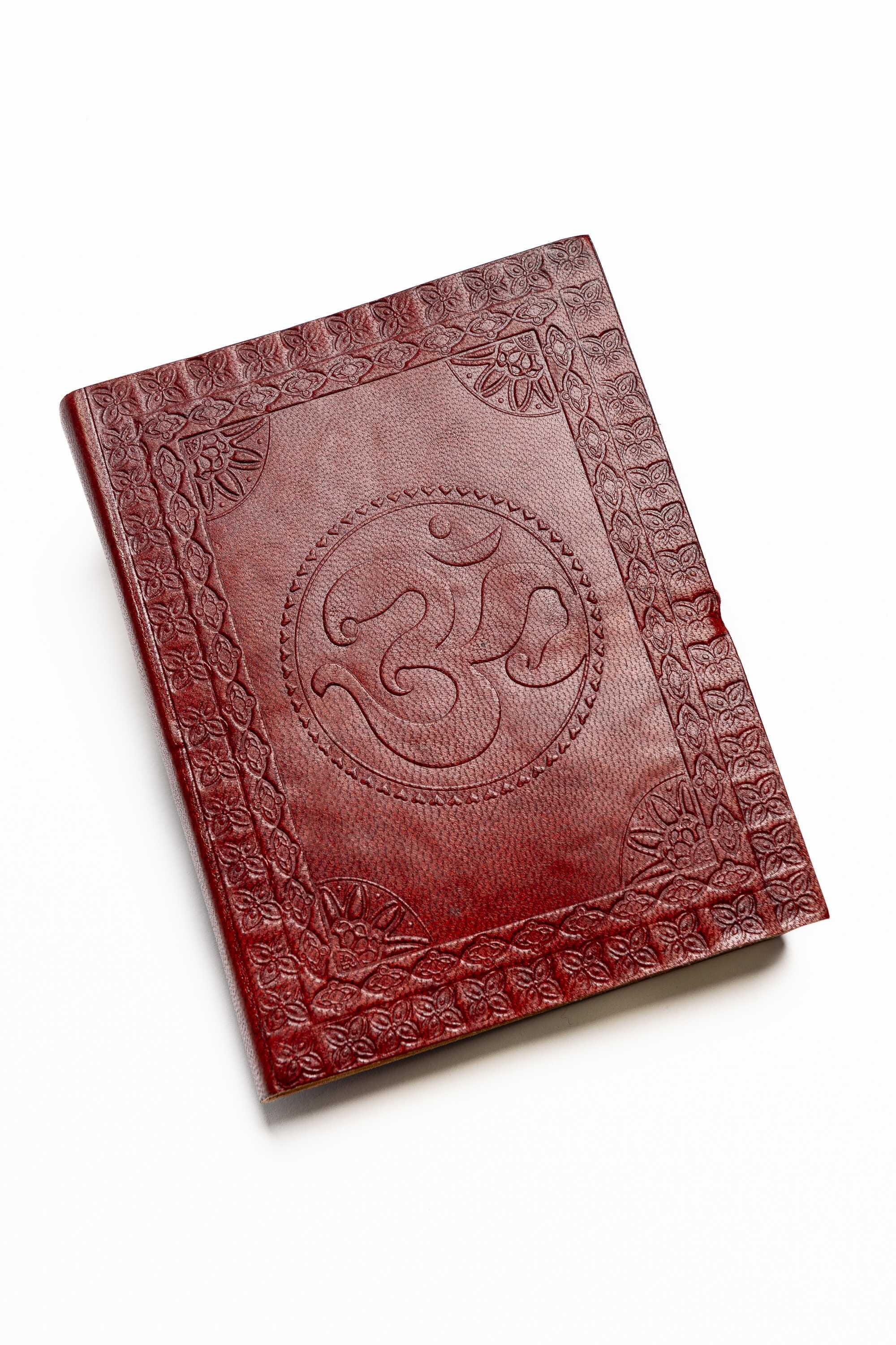 Cuaderno cuero hojas algodón reciclado