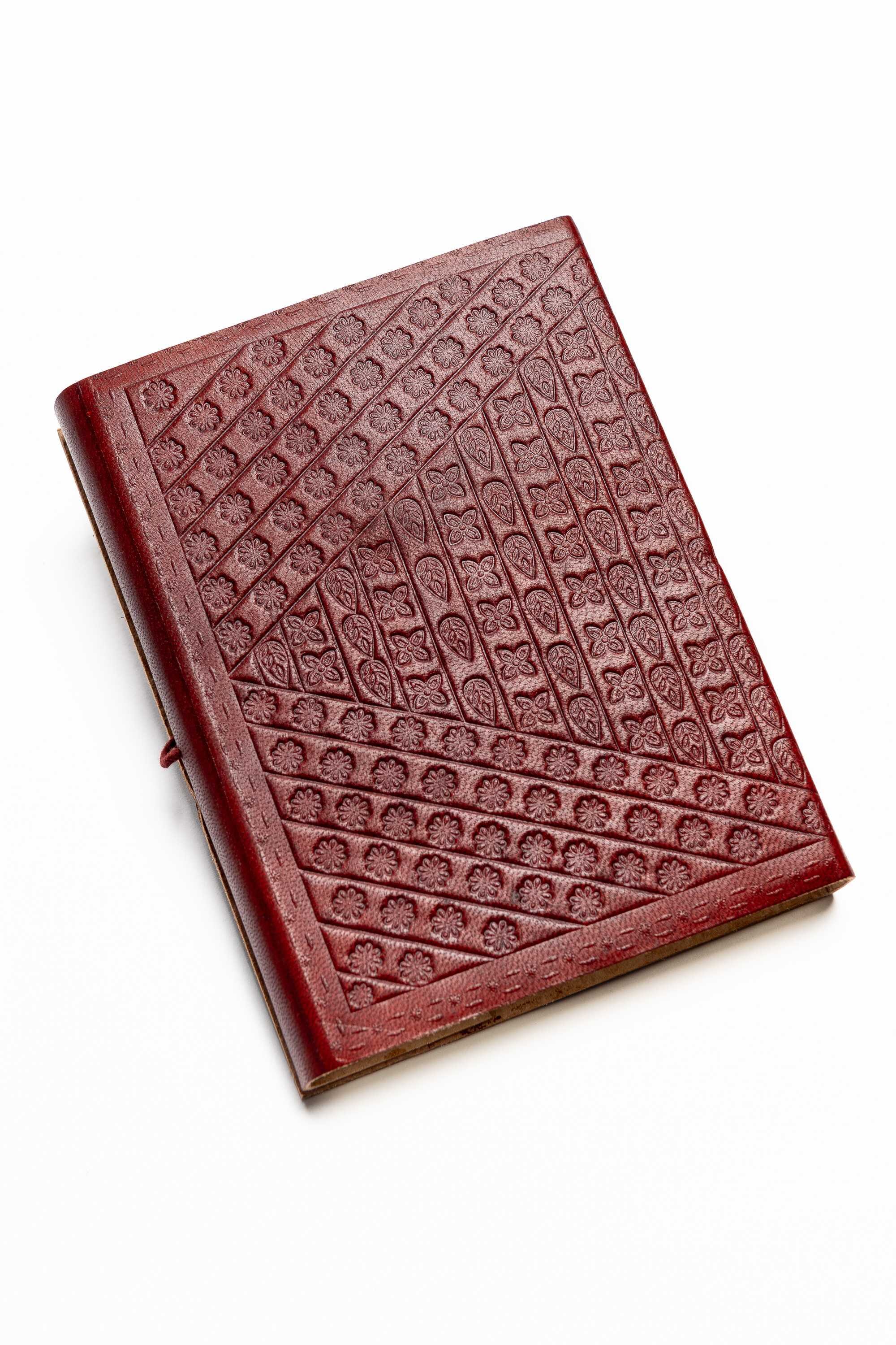 Cuaderno cuero hojas algodón reciclado