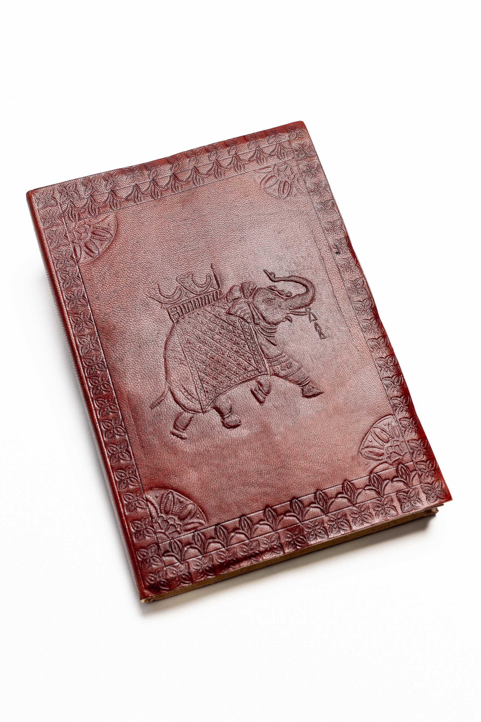 Cuaderno cuero hojas algodón reciclado