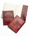 Cuaderno cuero hojas algodón reciclado