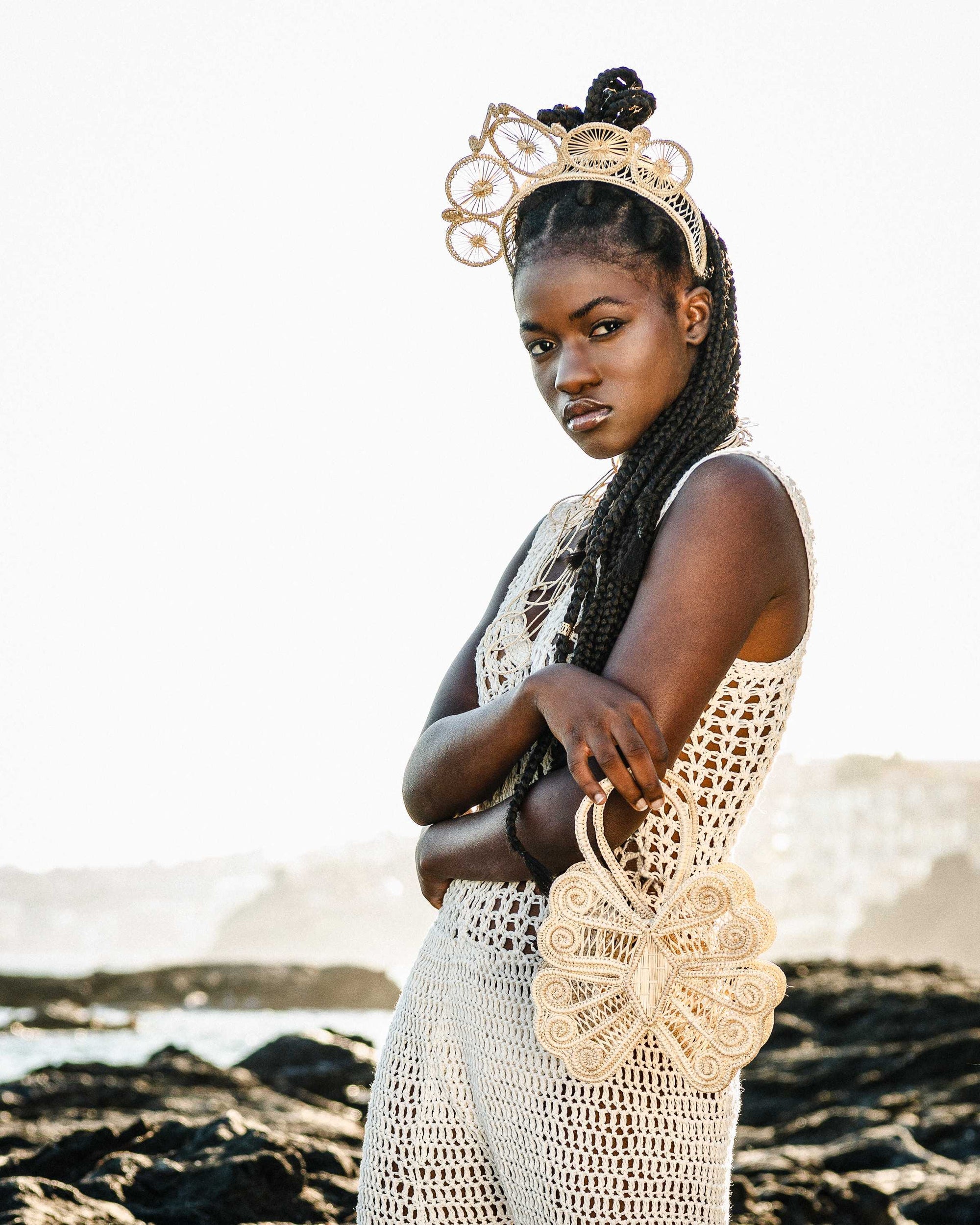 Bolso en fibra vegetal