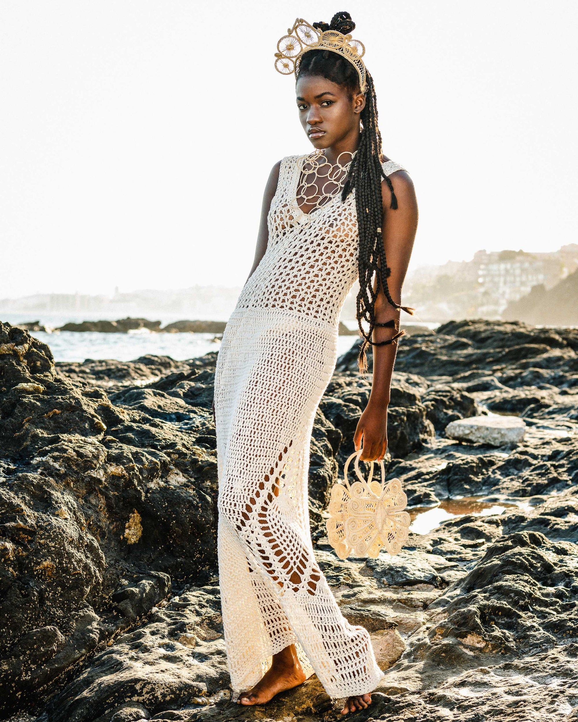 Collar en fibra vegetal