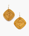 Pendientes en Capim Dorado (Oro vegetal)