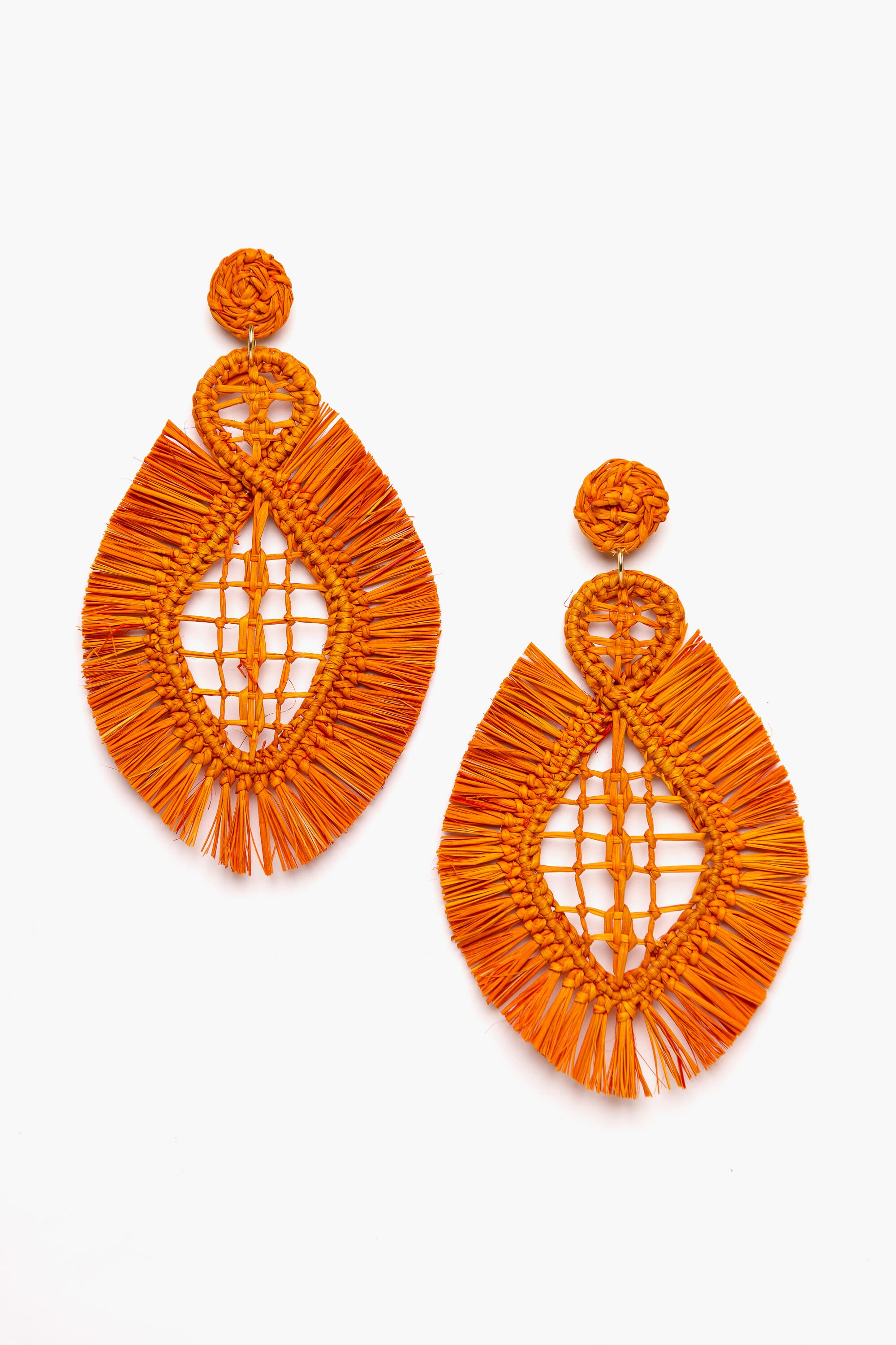 Pendientes en palma vegetal