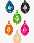 Pendientes en palma vegetal