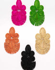 Pendientes en palma vegetal