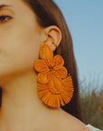 Pendientes en palma vegetal