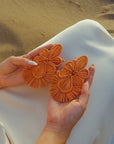 Pendientes en palma vegetal