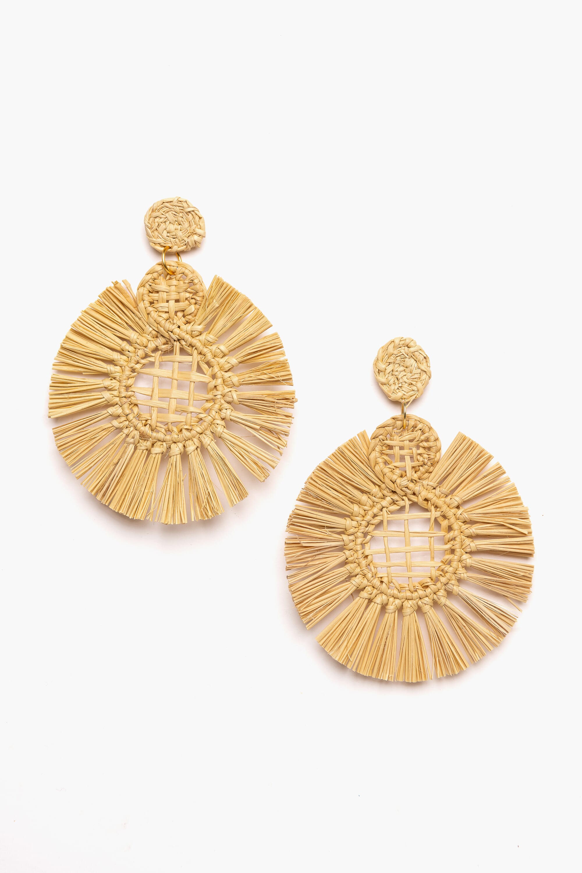 Pendientes en palma vegetal