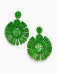 Pendientes en palma vegetal
