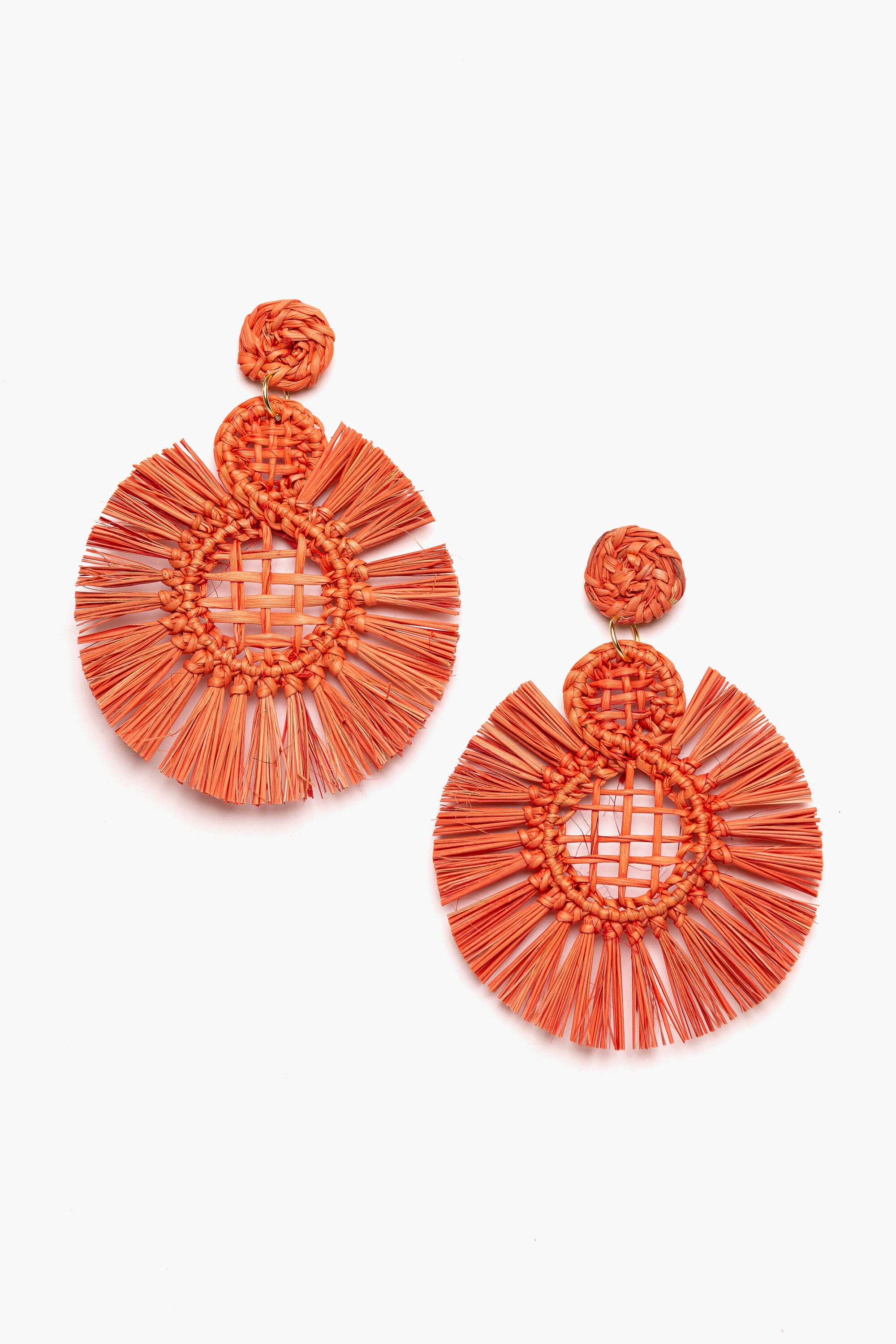 Pendientes en palma vegetal