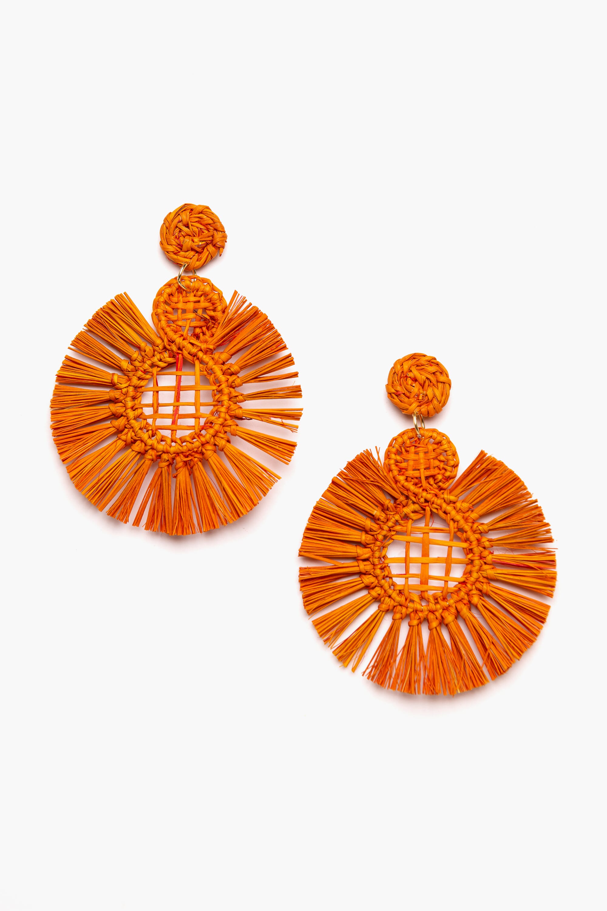 Pendientes en palma vegetal