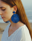 Pendientes en palma vegetal