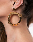 Pendientes baño oro 24 k