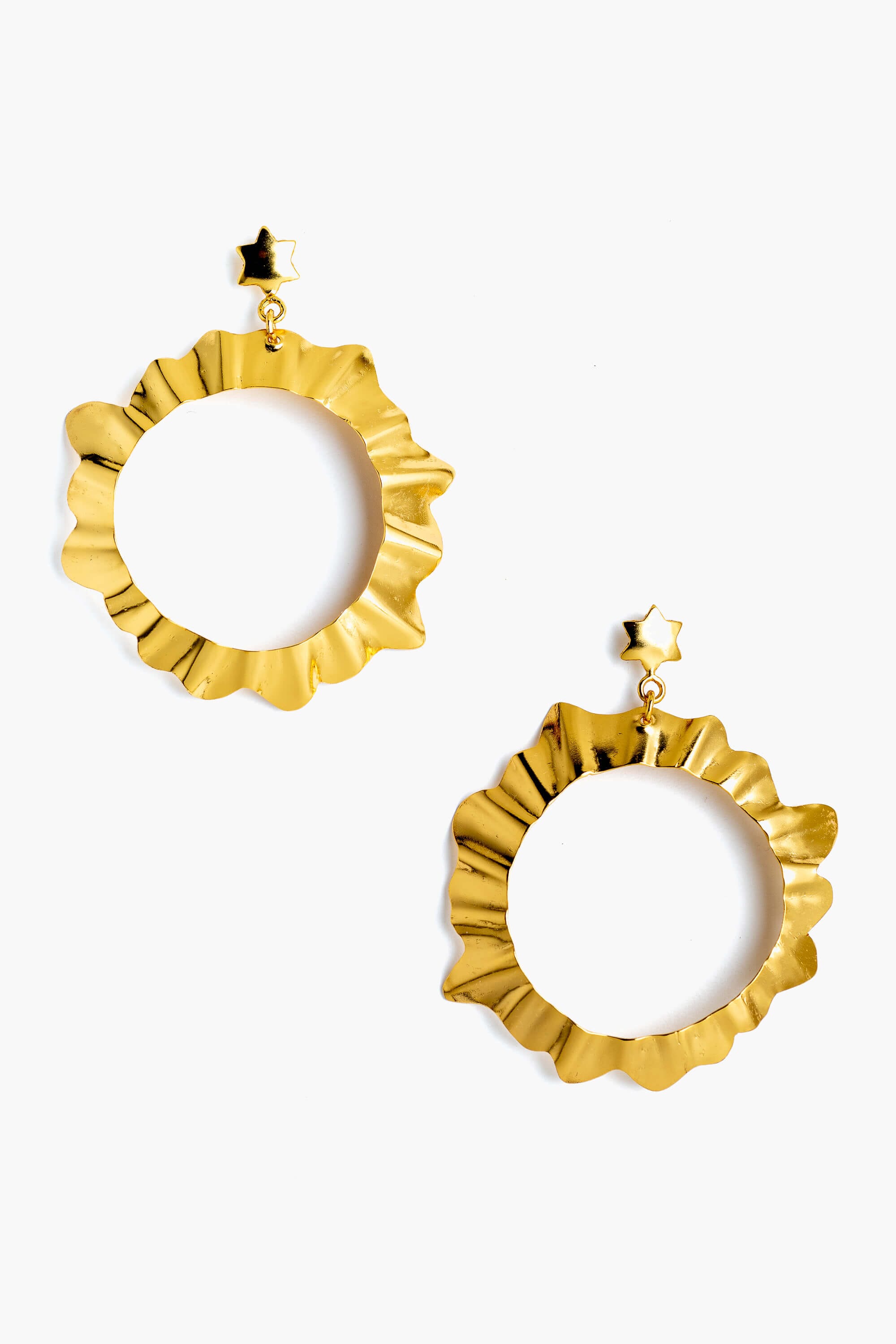 Pendientes baño oro 24 k