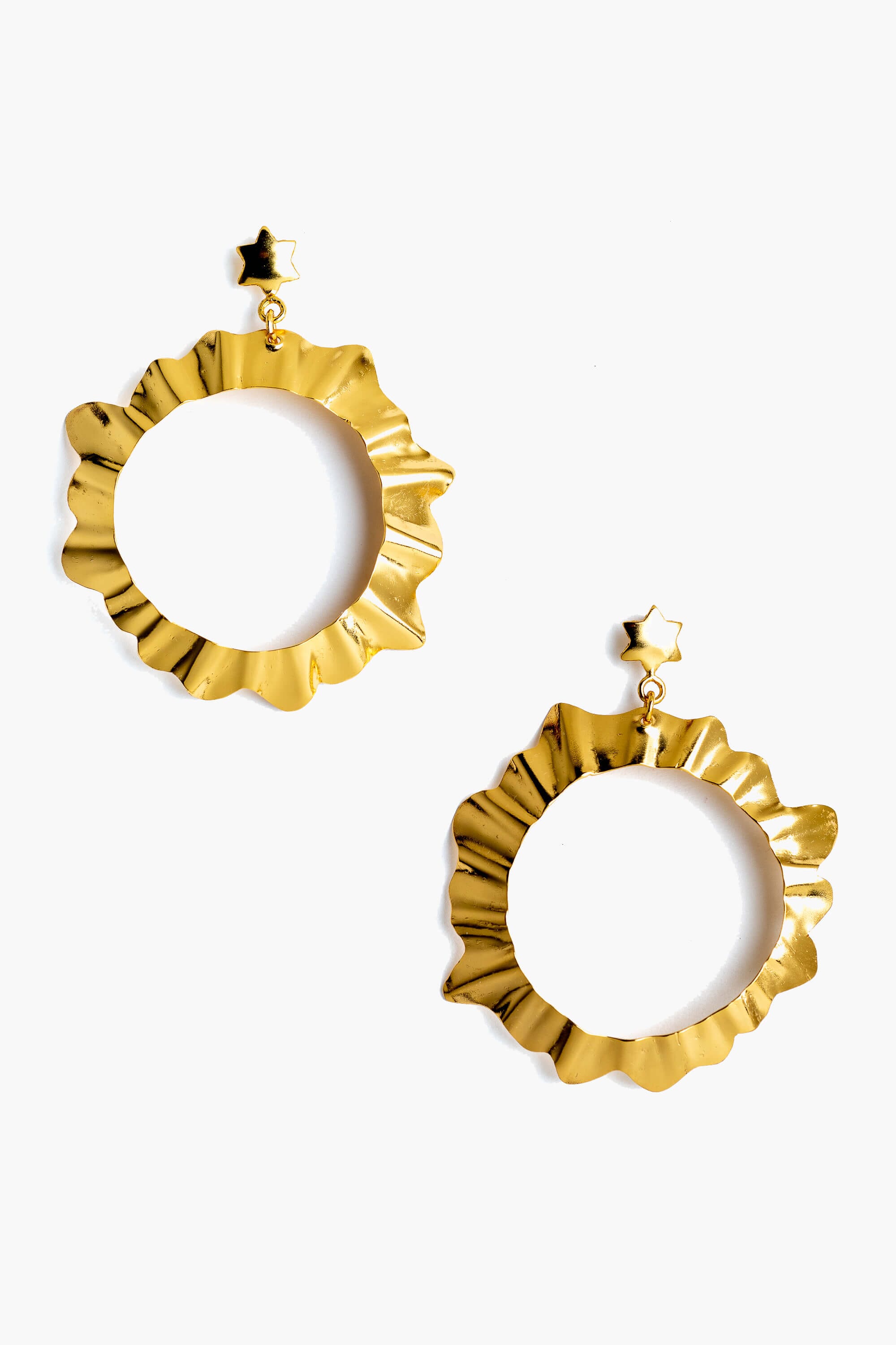 Pendientes baño oro 24 k