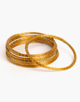 3 brazaletes en Capim Dorado (Oro vegetal)