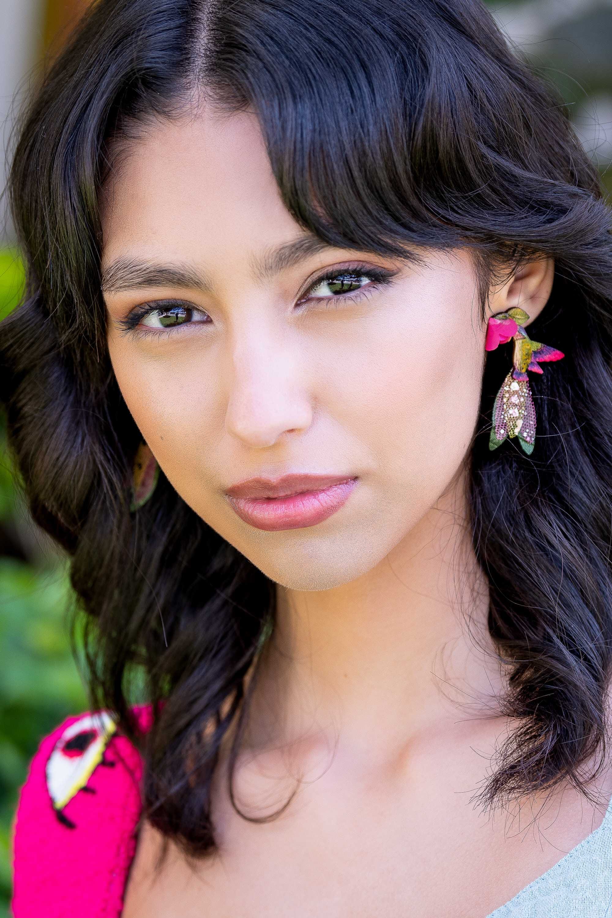 Pendientes en fruto de totumo