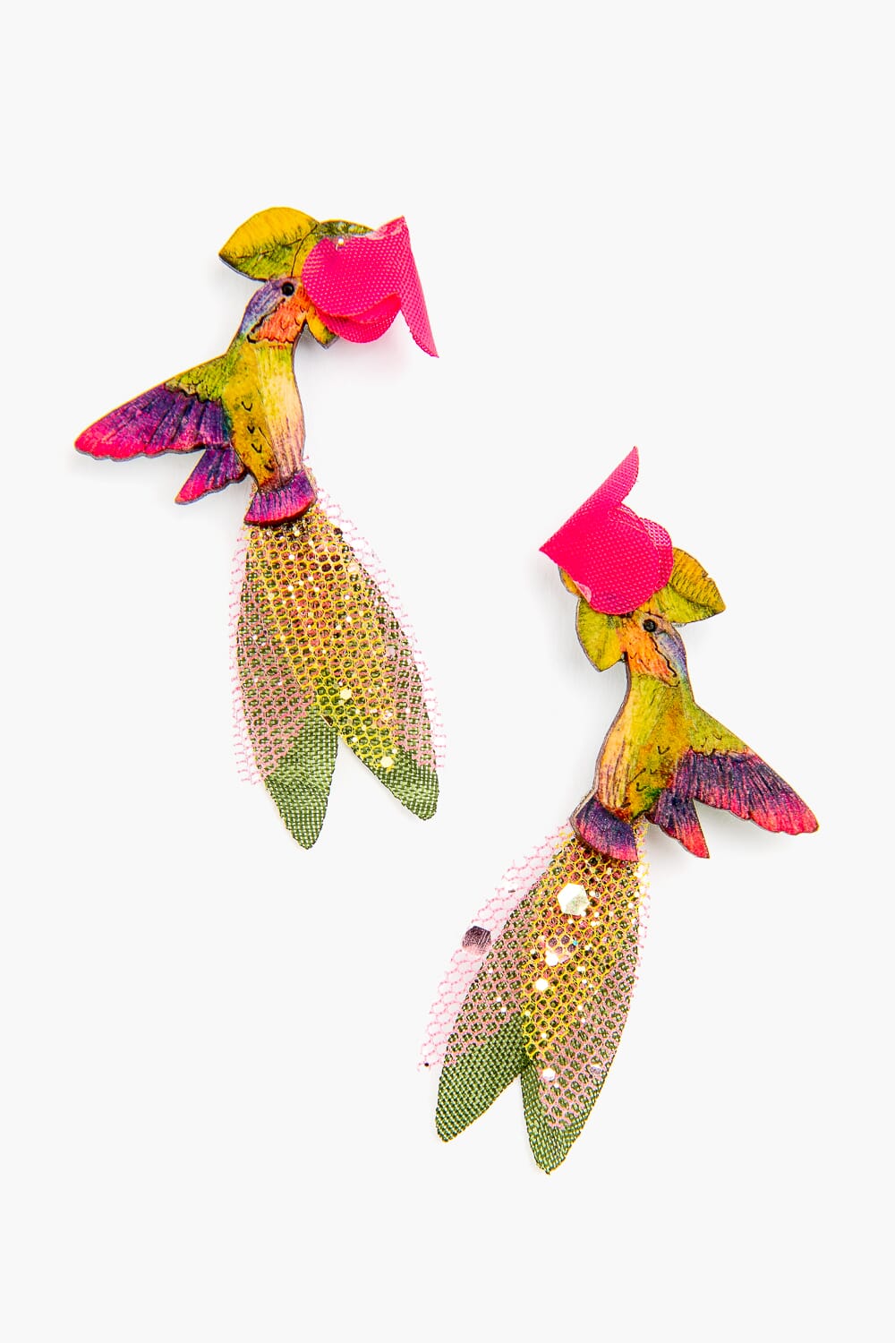 Pendientes en fruto de totumo