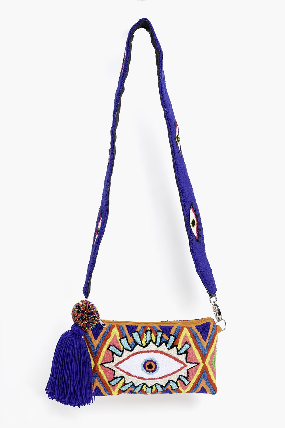 Bolso clutch con asa bandolera