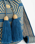 Bolso bandolera Wayuu a una hebra.