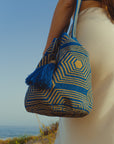 Bolso bandolera Wayuu a una hebra.